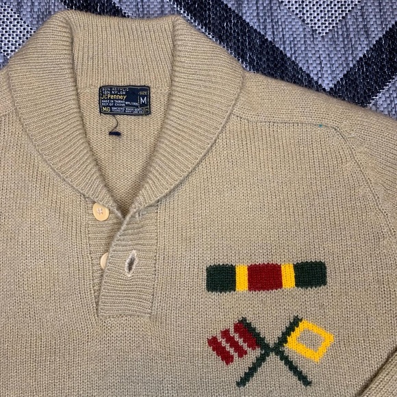 Vintage 70s Jcpenney Sweater Made in Taiwan - Picture 2 of 2